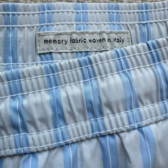 Onia Charles 7" Blue White Striped Swim Trunks Size XXL‎ Pockets - Picture 5 of 10